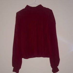 Burgundy SHEIN sweater